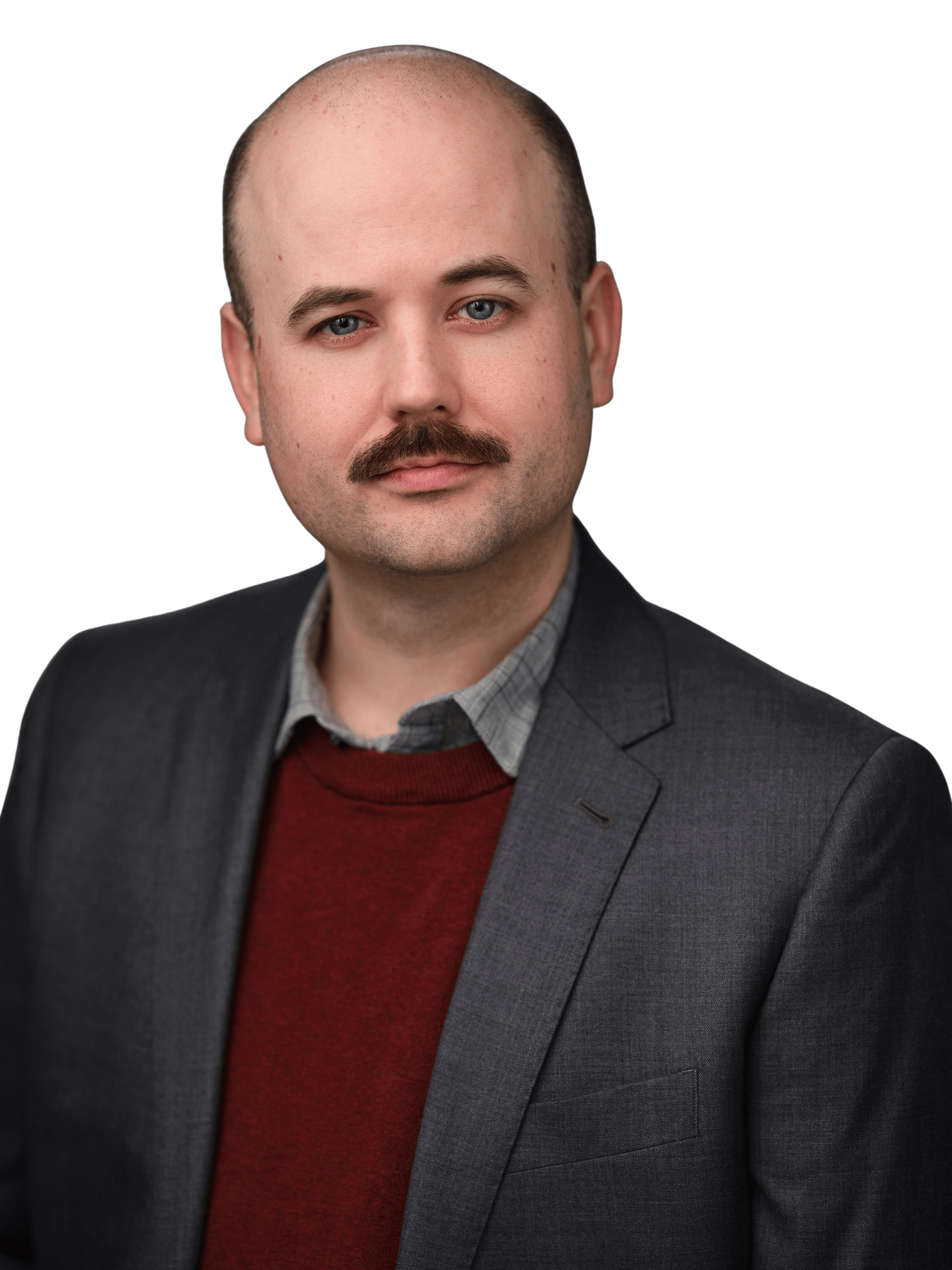 Headshot #2 of Brendan Riggs, a character actor based in Vancouver, BC, Canada.